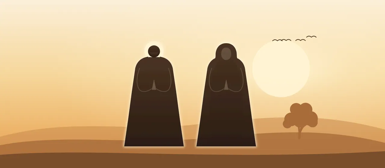 Ilustración: San Joaquín y Santa Ana