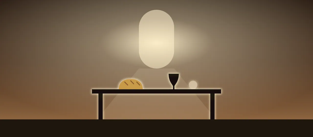 Ilustración: Bendición de la mesa