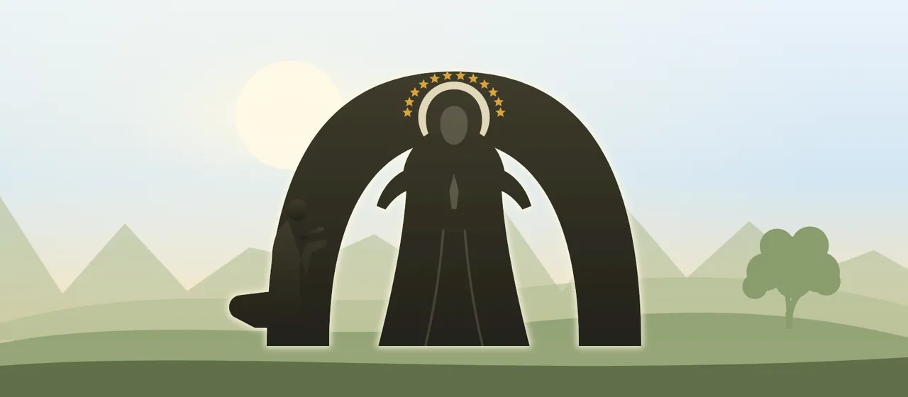 Ilustración: Virgen de Lourdes