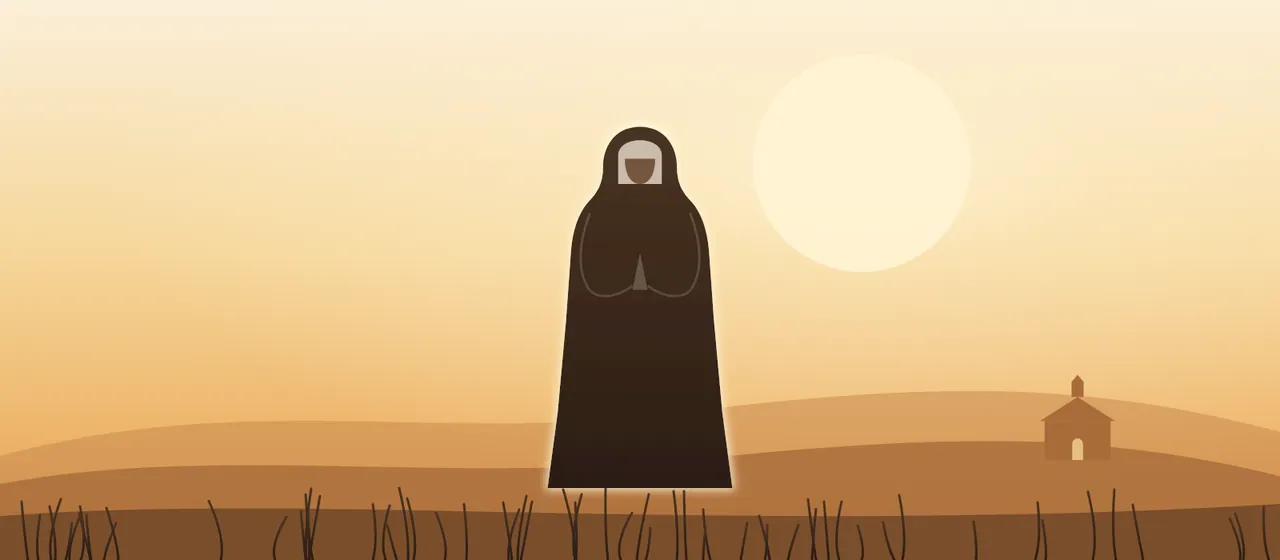 Ilustración: Santa Escolástica