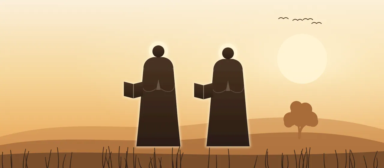 Ilustración: San Ponciano y San Hipólito